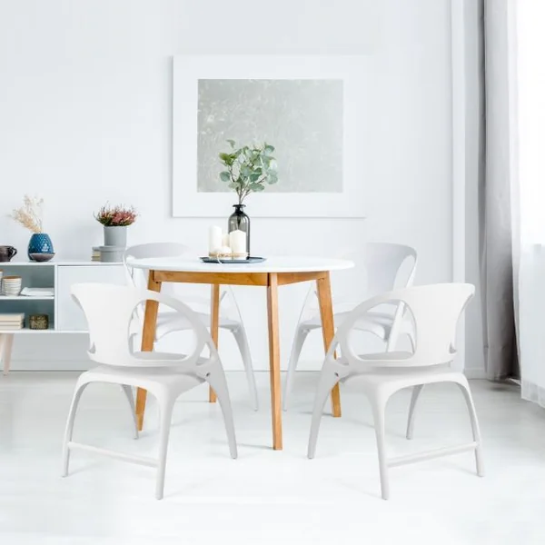 2 Chaises de Salle à Manger Pliable en Plastique Utilisation Intérieur et Extérieur Vert