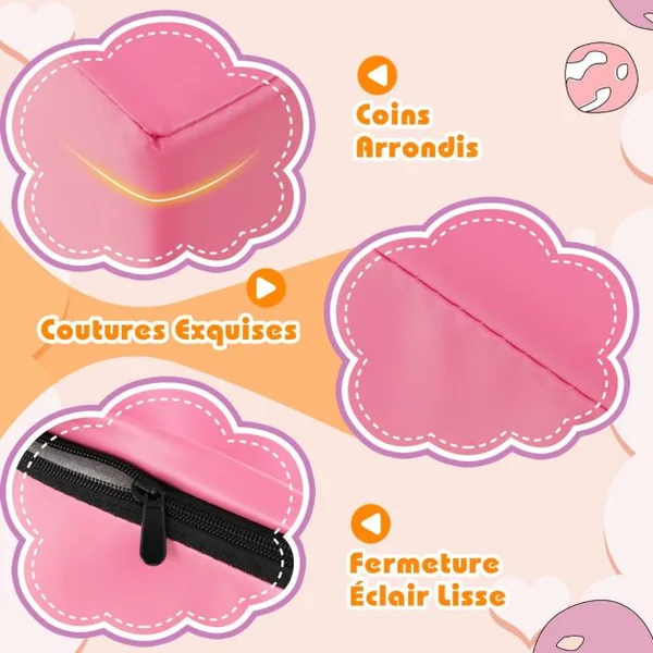 6PCS Blocs de Construction en Mousse Jouets Educatifs pour Dvelopper les Cpacités Mtrices des Bébés modèle 3 8 Couleurs au Choix