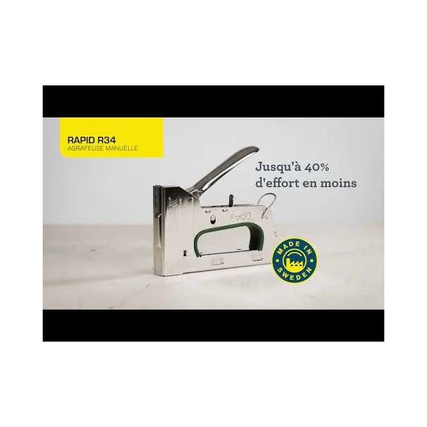 Agrafeuse manuelle métallique R34 Pro RAPID