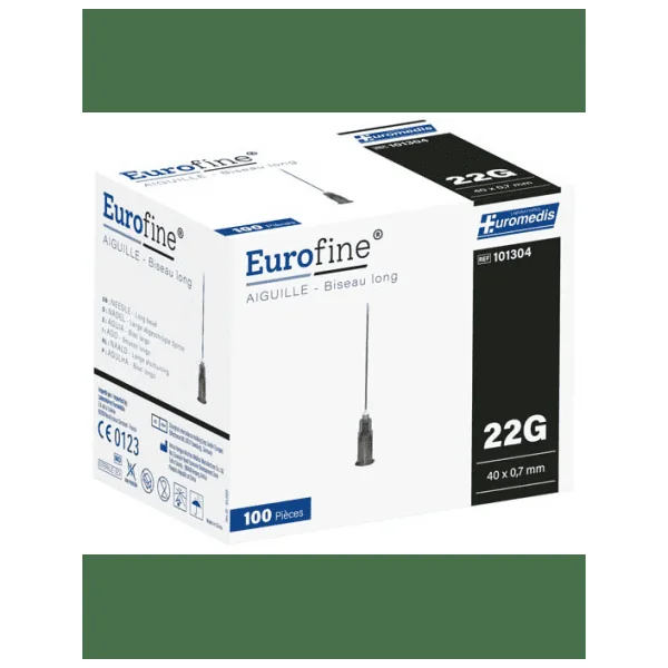 Aiguille hypodermique Eurofine Euromedis (La boîte de 100)