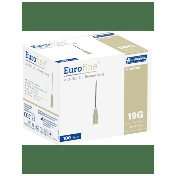 Aiguille hypodermique Eurofine Euromedis (La boîte de 100)