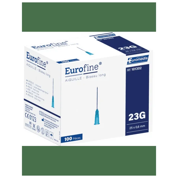 Aiguille hypodermique Eurofine Euromedis (La boîte de 100)