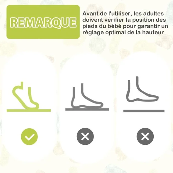 Aire d'Éveil à Rebonds Bébé avec 3 Hauteurs Réglables Trotteur Bébé avec Musique & Lumière Siège Rotatif 360° pour Bébé de 6 Mois+ Jaune/Bleu/Bleu Foncé