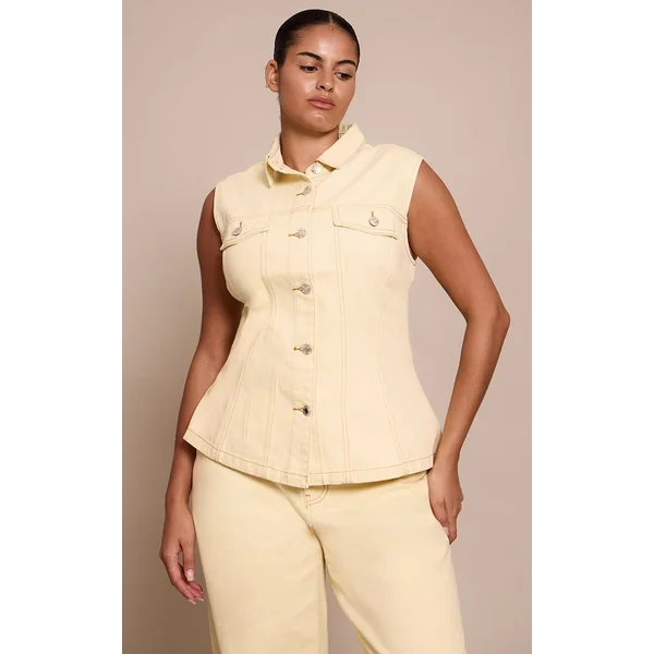 Amande Jean Grande Taille Taille Mi-haute Coupe Large