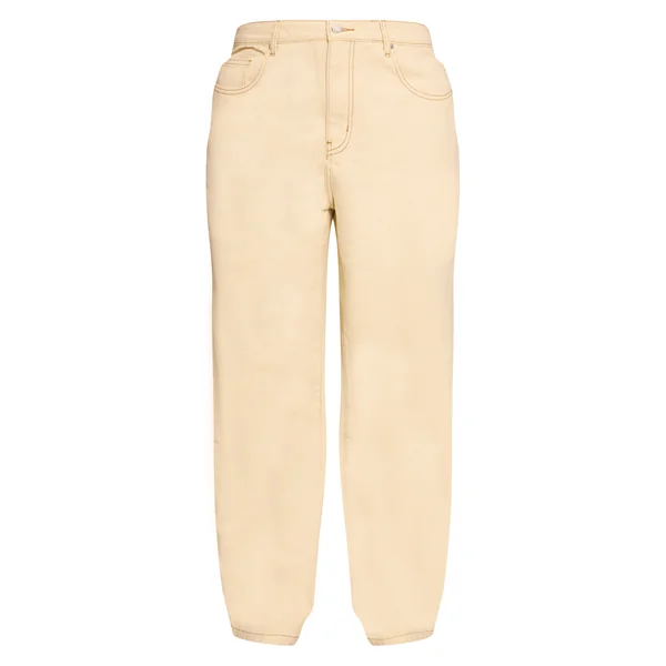 Amande Jean Grande Taille Taille Mi-haute Coupe Large