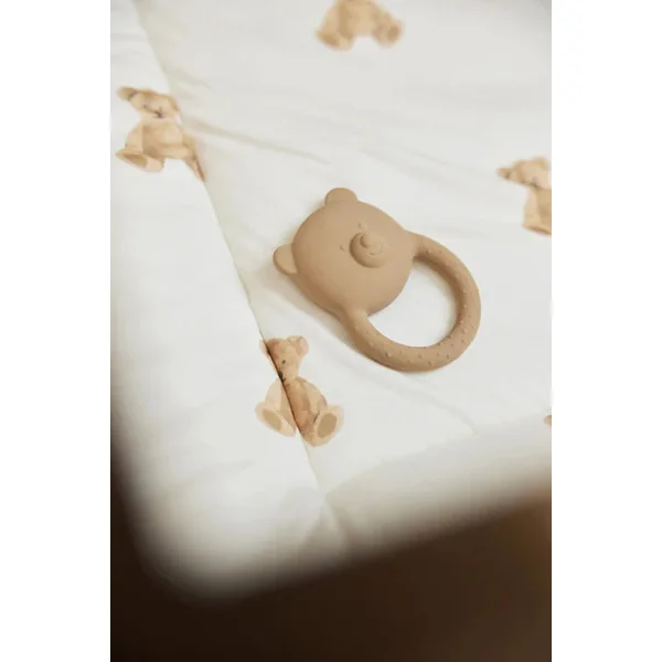 Anneau de dentition en caoutchouc Teddy Bear Biscuit