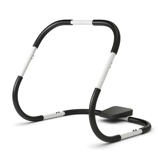 Appareil Abdominaux à Bascule avec Appuie-tête Rembourré Ergonomique et Portable pour Entraînement de Musculation à Domicile Blanc