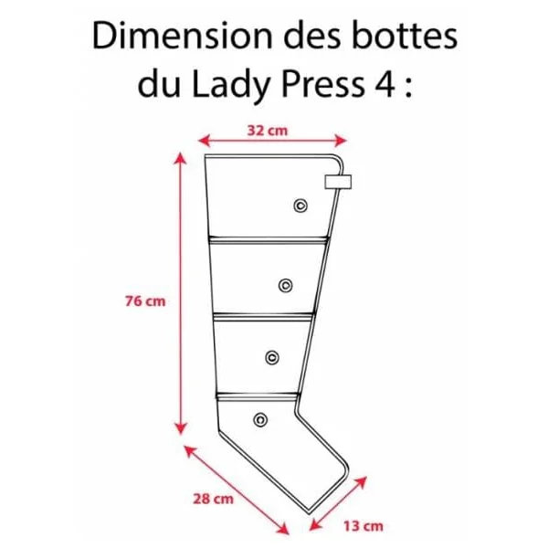 Appareil de pressothérapie Lady Press 4 Winelec + 2 Bottes
