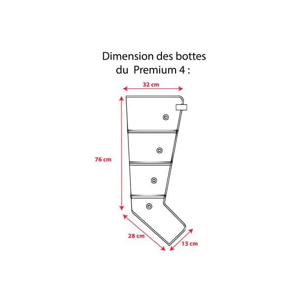 Appareil de pressothérapie Premium 4 Winelec + 2 bottes