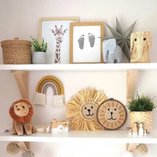Arc en ciel beige fleuri