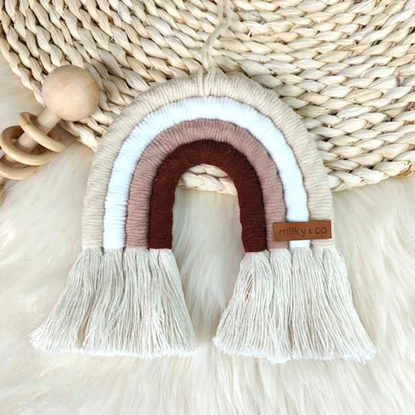 Arc en ciel en beige marron