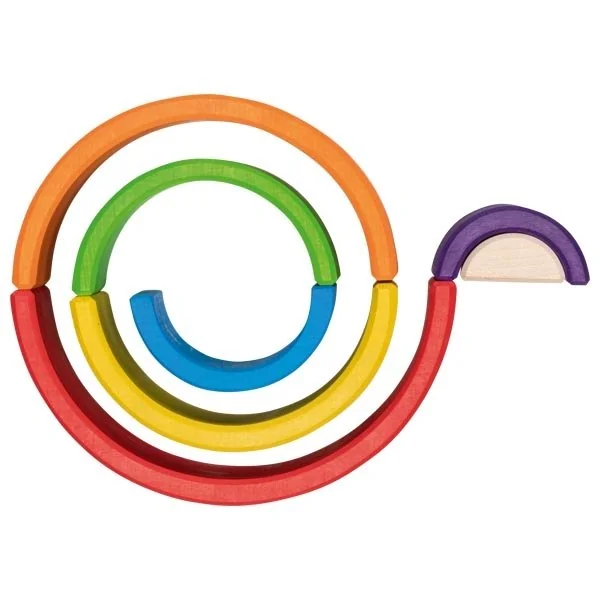 Arc-en-ciel en bois - Jeu de construction Goki - Petit modèle