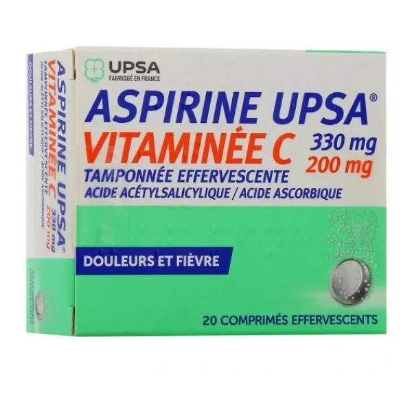 Aspirine UPSA Vitaminée C 2 x 10