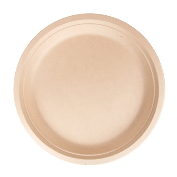 ASSIETTES "BIONIC" Ø 30x2,5 CM NATUREL BAGASSE (200 UNITÉ) - Garcia de Pou