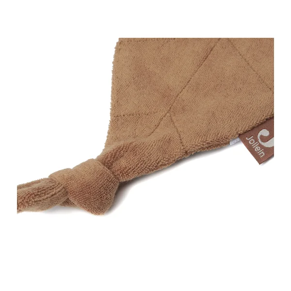 Attache tétine feuille caramel