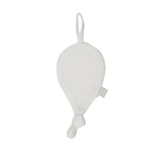 Attache tétine feuille ivoire