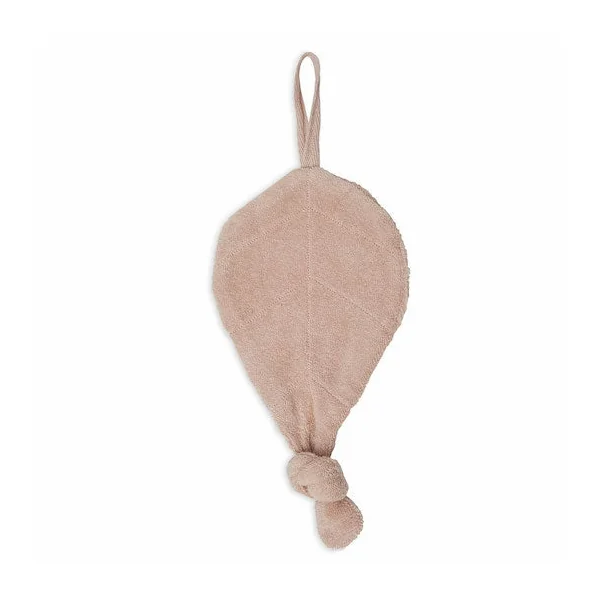 Attache tétine feuille rose