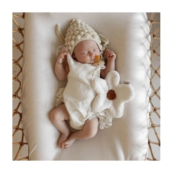 Attache tétine marguerite daisy marron - Malomi Kids