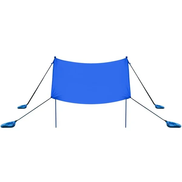 Auvent de Plage avec Sac de Transport et 4 Sacs de Sable Fait en Lycra Tente de Plage UPF 50+ 210x210cm pour Plage Camping