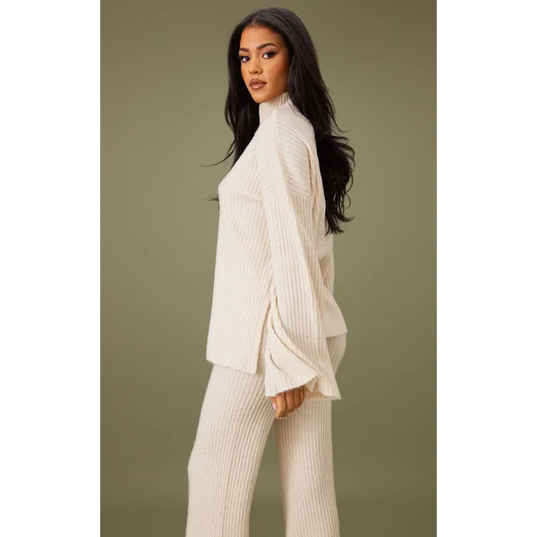 Avoine Synthétiquell Oversize En Maille Côtelée Luxe Tall