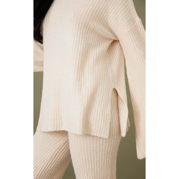 Avoine Synthétiquell Oversize En Maille Côtelée Luxe Tall