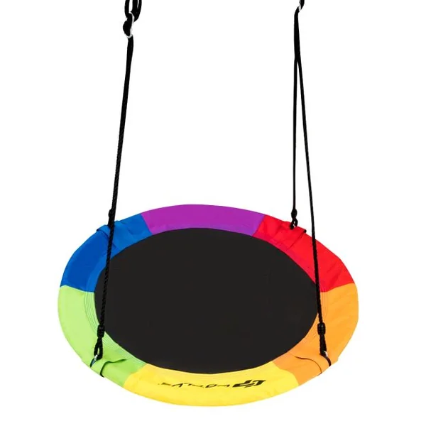 Balançoire Circulaire pour Intérieur et Extérieur Charge Maximale de 150 KG Bleu/Coloré/Vert