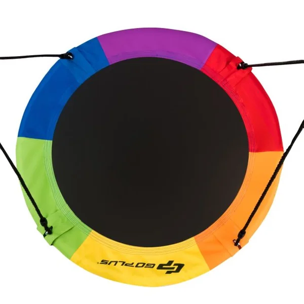 Balançoire Circulaire pour Intérieur et Extérieur Charge Maximale de 150 KG Bleu/Coloré/Vert