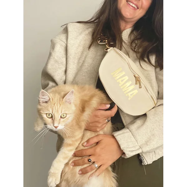 Banane personnalisée leopard beige - Accessoire Pratique et Tendance