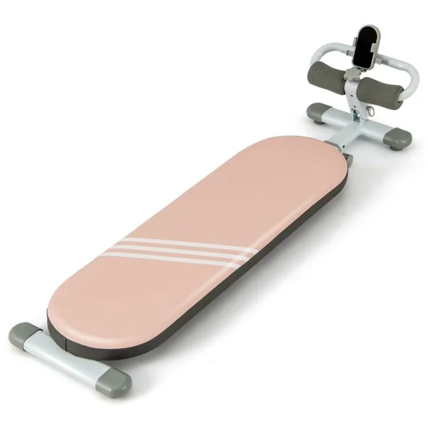 Banc de Musculation Multifonction avec 3 Angles et Longueur Réglable Banc de Redressement Assis Pliable pour 14 à 18 Ans Charge 150KG Rose/Bleu