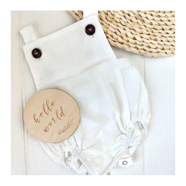 Barboteuse blanche personnalisable