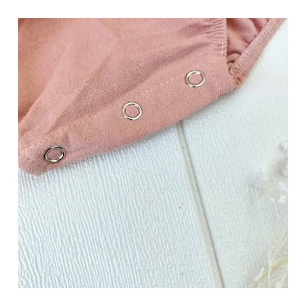 Barboteuse rose personnalisable