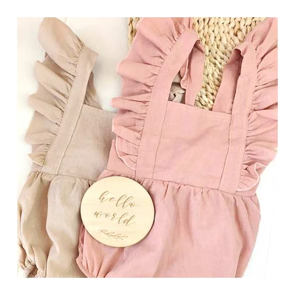 Barboteuse rose personnalisable