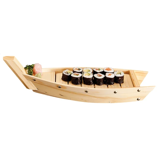 BARQUE FRUITS DE MER 44x13x11 CM NATUREL BOIS (1 UNITÉ) - Garcia de Pou