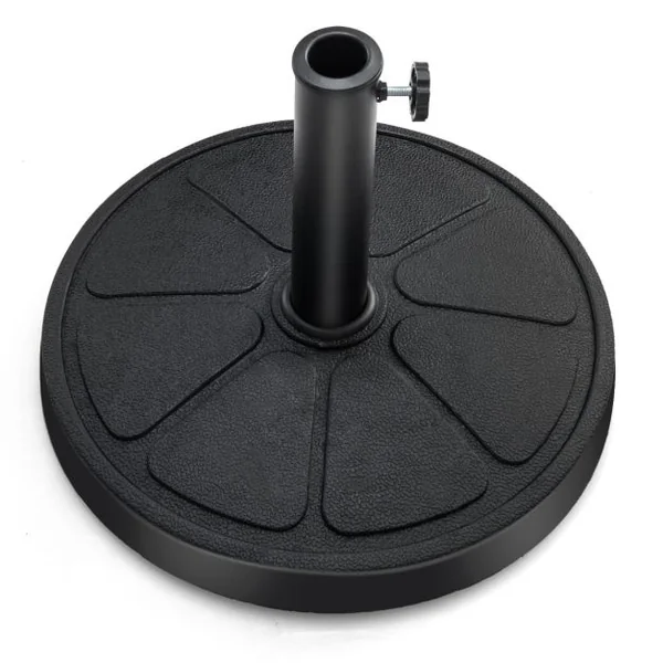 Base de Parasol D'Extérieur 14 kg Support de Parasol Rond Diamètre 45 cm S'Ddapte aux Poteaux de Parasol 38/48 mm