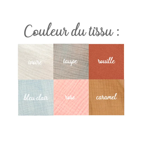 Bavoir bandana personnalisé (6 coloris)
