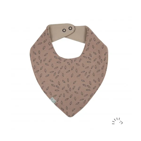 Bavoir bandana réversible en coton bio - POPOLINI