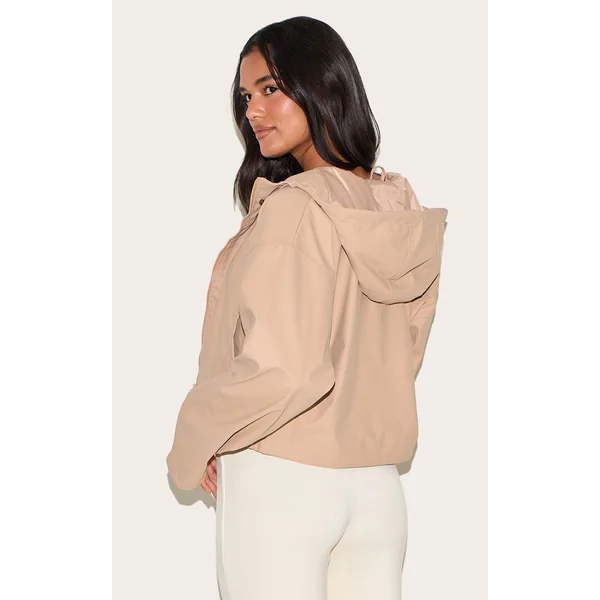 Beige Veste Courte À Casynthétiqueche En Synthétiquecuir SYNTHÉTIQUE