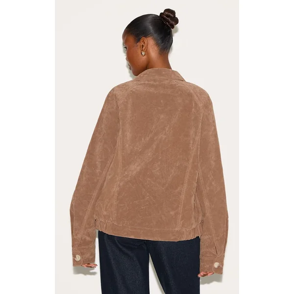 Beige Veste Oversize En Synthétique