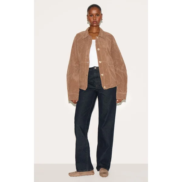 Beige Veste Oversize En Synthétique