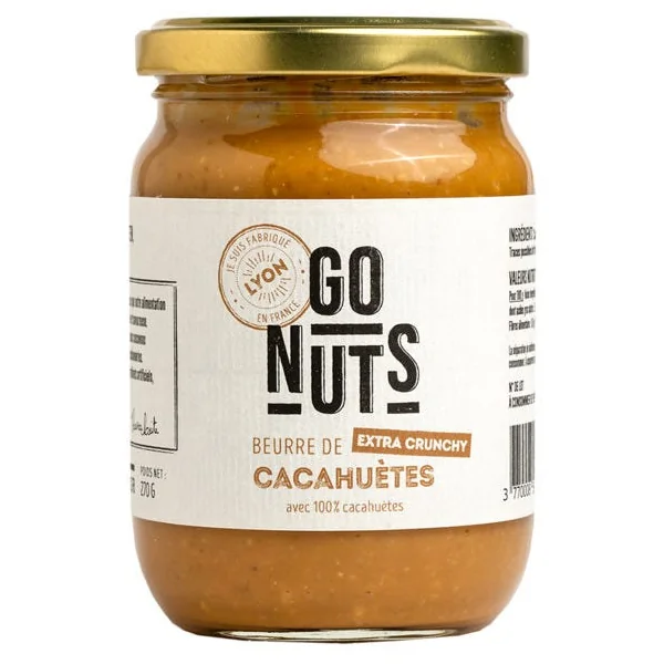 Beurre de cacahuètes crunchy 270g
