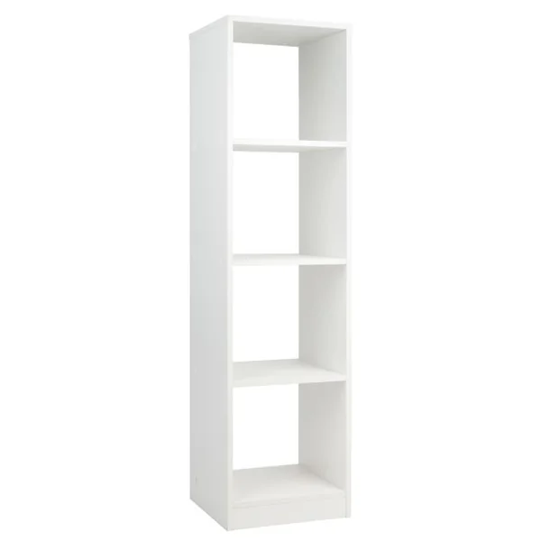 Bibliothèque à 5 Niveaux 38 x 33 x 142 CM en Bois pour Cuisine Bureau Salon Salle d'Étude Blanche