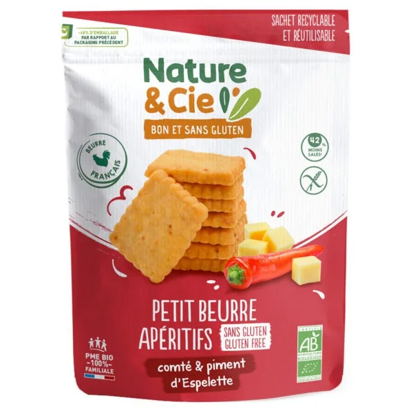 Biscuit apéritif petit beurre comté piment Espelette 80g