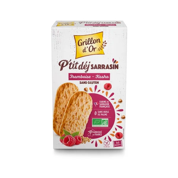 Biscuit Petit Déjeuner Framboise Kasha - 150g