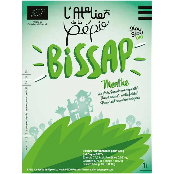 Bissap à la menthe - 1L