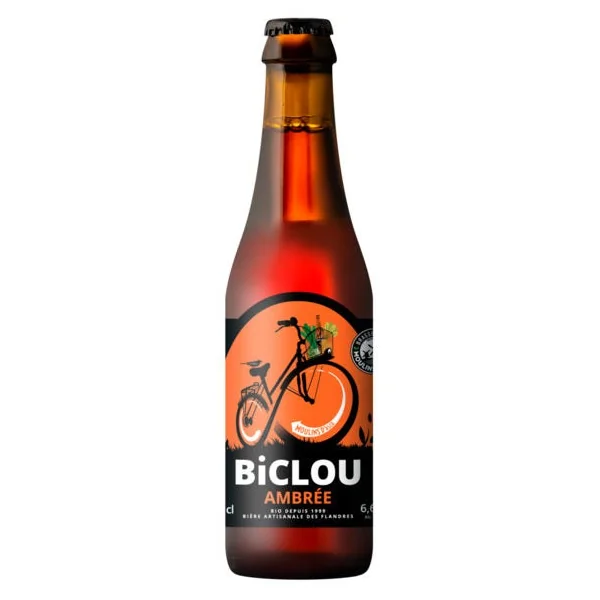 Bière ambrée Biclou 6.6° 33cl
