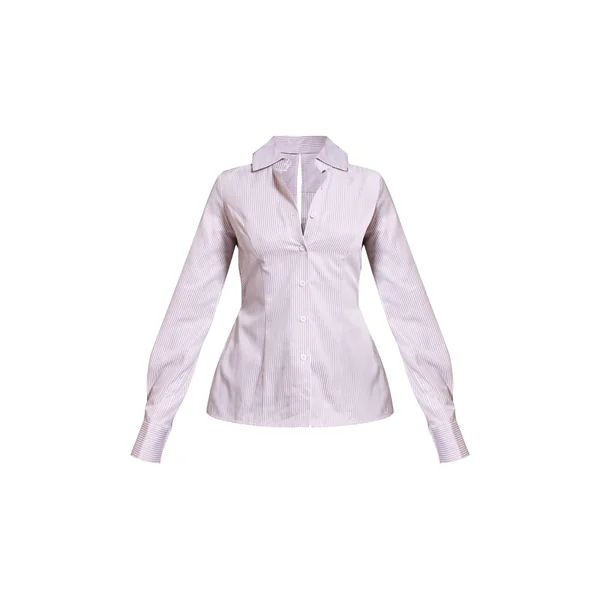 Blanc Chemise À Col Avec Lien Dans Le Dos Petite