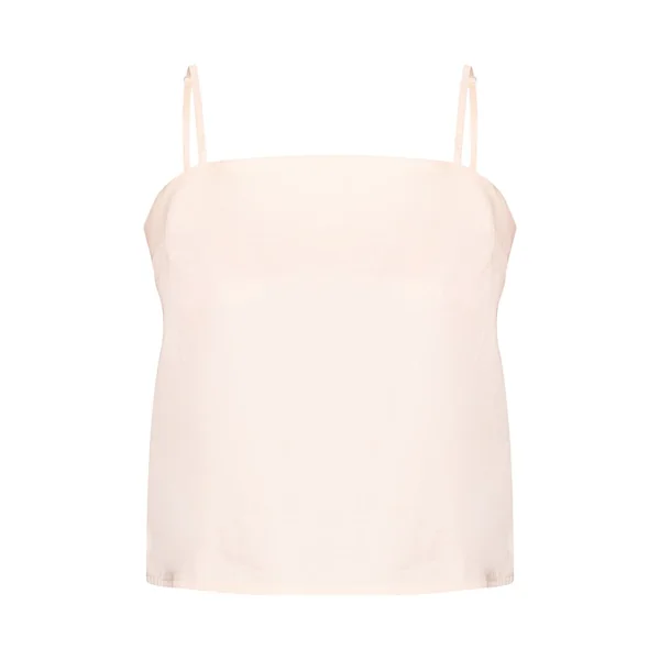 Blanc Top Caraco Col Carré En Coton Ensemble Coordonné
