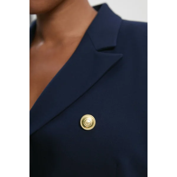 Blazer militaire à boutons sur mesure pour grandes tailles