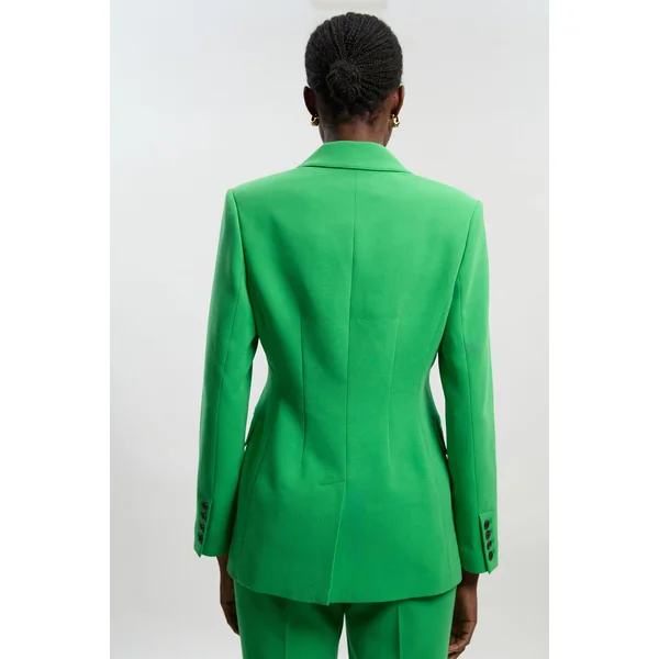 Blazer Petite Ajusté Stretch À Simple Boutonnage