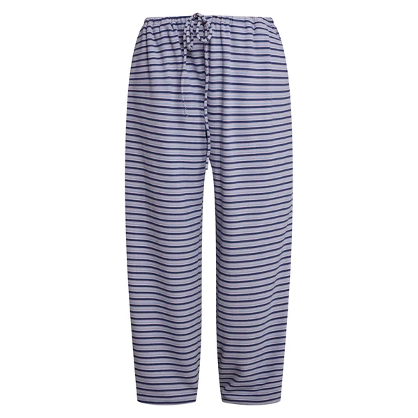 Bleu Marine Ensemble Coordonné Jogging Jambe Droite En Molleton Doux Rayé Grande Taille